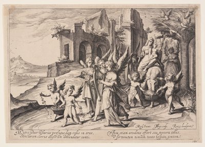 Tilbage fra flugten til Egypten af Jacques de Gheyn II