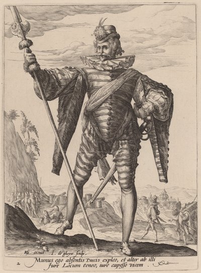 Oberstløjtnant af Jacques de Gheyn II after Hendrik Goltzius