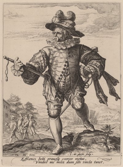 prost af Jacques de Gheyn II after Hendrik Goltzius