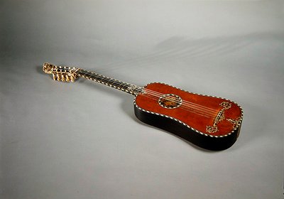 Guitar, 1648 (ibenholt og elfenben) af Jacques du Mesnil