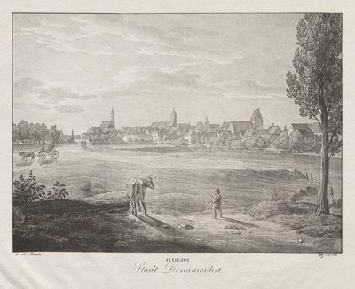Bayern, by Donauworth af Jakob Alt