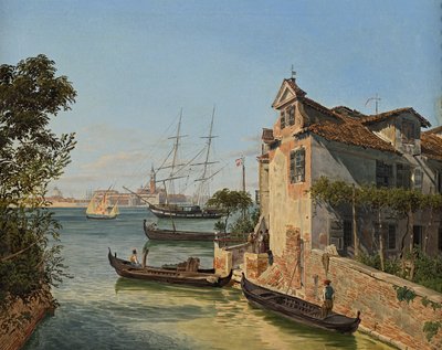Udsigt over San Giorgio Maggiore i Venedig af Jakob Alt