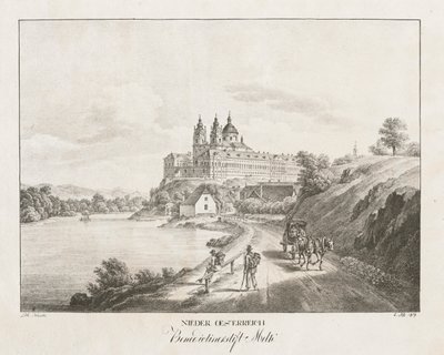 Nedre Østrig, benediktinerkloster i Melk, 1819. af Jakob Alt