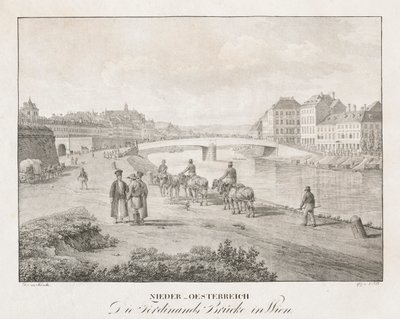 Nedre Østrig, Ferdinand-broen i Wien af Jakob Alt