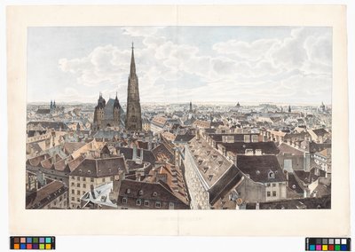 Panorama over Wien mod øst fra Peterskirken af Jakob Alt