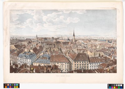 Panoramaudsigt over Wien mod syd set fra Peterskirken af Jakob Alt