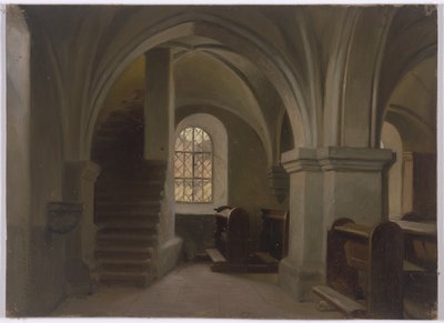 Kirkeinteriør af Jakob Becker
