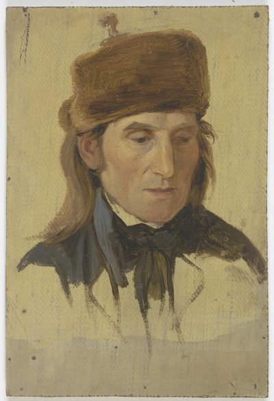 Landmand med pelshue af Jakob Becker