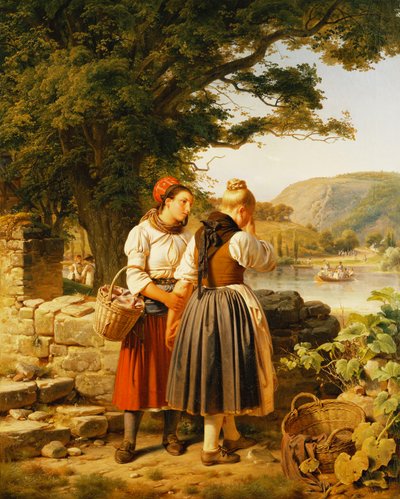 Afskeden, 1842 af Jakob Becker