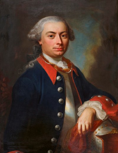 Portræt af Friedrich von Luternau (1727-1797). af Jakob Emanuel Handmann