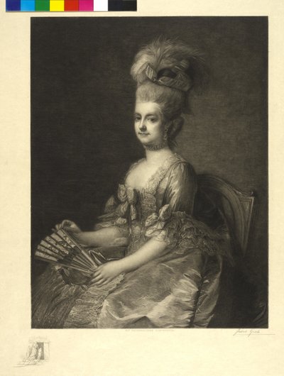 Ærkehertuginde af Østrig Marie Christine (radering) af Jakob Groh