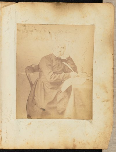 [Portræt af en mand med fjerpen]. af Jakob Höflinger