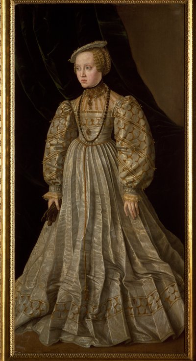 Portræt af Anne af Østrig (eller Anne af Habsburg) (maleri af Jakob Seisenegger