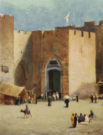 Jaffa; eller "Fish Gate" (farve litho) af James (after) Clark