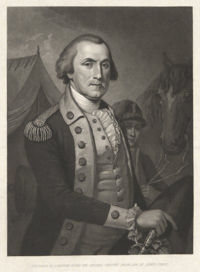 George Washington, pub. 1850 (gravering) af James (after) Peale