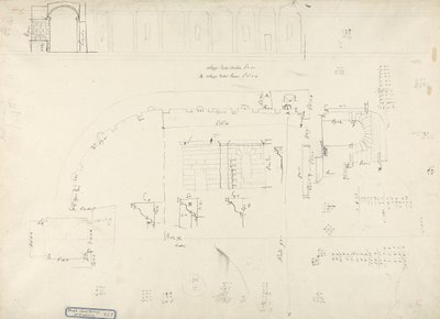 Detaljer om templet over foråret ved Zaghouan (pen og blæk med grafit på papir) af James 1730 94 Bruce