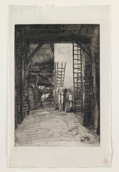 W. Jones, Limeburner, Thames Street af James Abbott McNeill Whistler