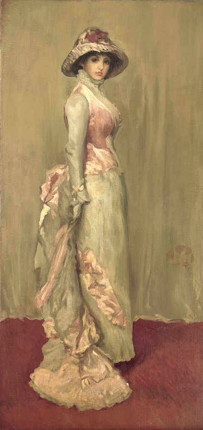Harmony in Pink and Grey: Lady Meux af James Abbott McNeill (attr.to) Whistler