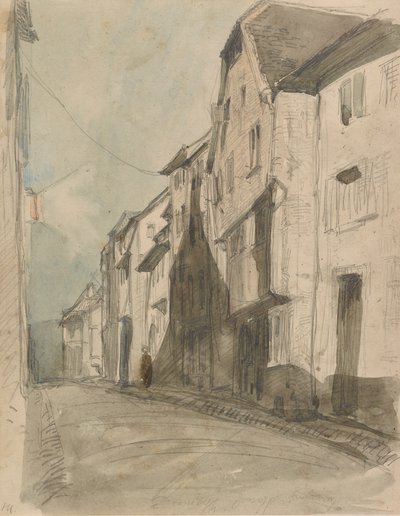 En gade ved Saverne, 1858. af James Abbott McNeill Whistler