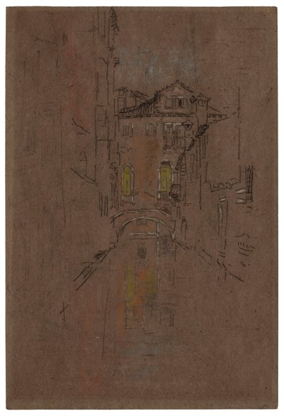 En venetiansk kanal, 1879-1880. af James Abbott McNeill Whistler