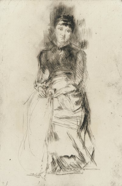 Agnes, ca. 1873-75 (drypont på papir) af James Abbott McNeill Whistler