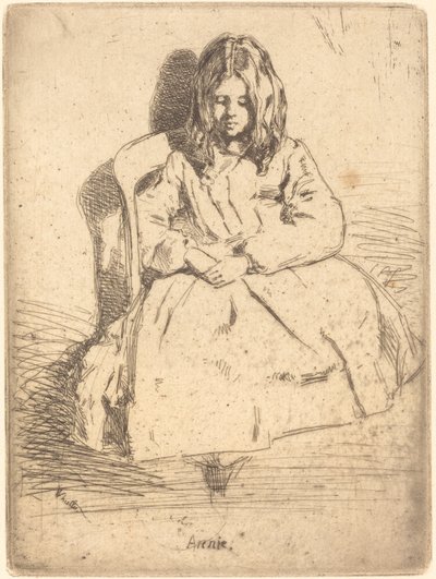 Annie Sidder, 1858. af James Abbott McNeill Whistler