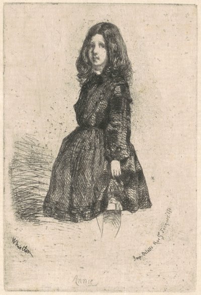 Annie, c. 1857. af James Abbott McNeill Whistler
