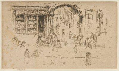 Archway, Bruxelles, 1887. af James Abbott McNeill Whistler