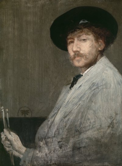 Arrangement i gråt: Portræt af maleren, c.1872 af James Abbott McNeill Whistler