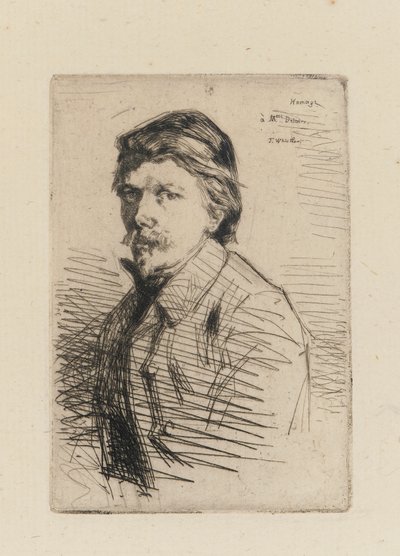Auguste Delatre, 1858. af James Abbott McNeill Whistler