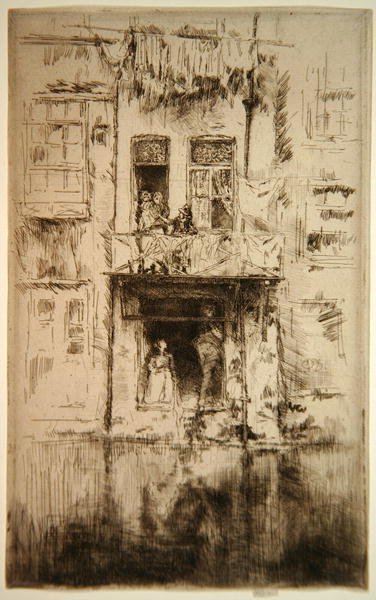 Balkon, Amsterdam af James Abbott McNeill Whistler
