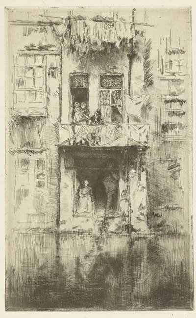 Balkon på et hus i Amsterdam Balkon, Amsterdam af James Abbott McNeill Whistler