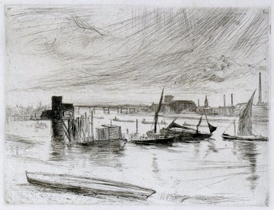 Battersea Dawn (Cadogan Pier) af James Abbott McNeill Whistler