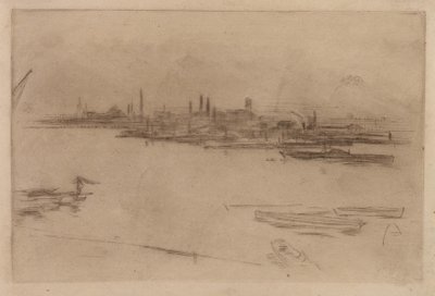Battersea Morn, 1875. af James Abbott McNeill Whistler