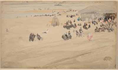 Strandscene, sandsynligvis 1885 (akvarel) af James Abbott McNeill Whistler
