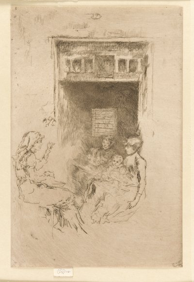 Perlestrygere, 1879-1880. af James Abbott McNeill Whistler