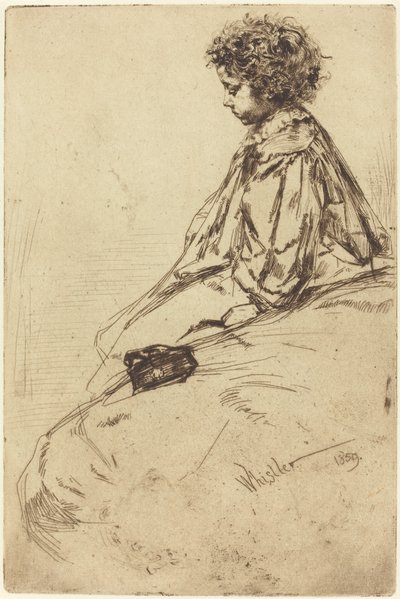 Bibi Lalouette, 1859. af James Abbott McNeill Whistler