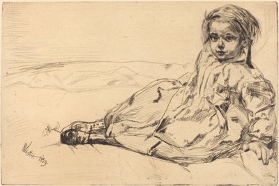 Bibi Valentin, 1859. af James Abbott McNeill Whistler