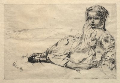 Bibi Valentin, 1859. af James Abbott McNeill Whistler