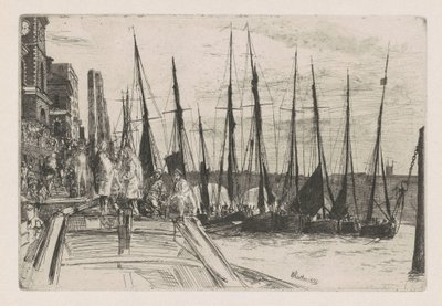 Billingsgate, 1859. af James Abbott McNeill Whistler