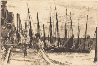 Billingsgate, 1859. af James Abbott McNeill Whistler
