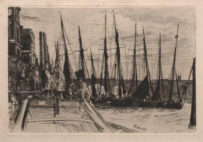 Billingsgate, 1859. af James Abbott McNeill Whistler