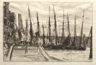 Billingsgate, 1859. af James Abbott McNeill Whistler
