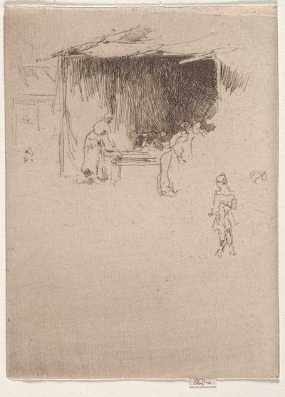 Stand på en messe. af James Abbott McNeill Whistler