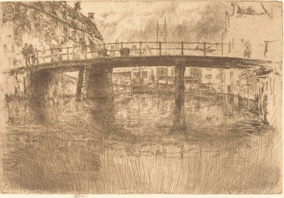 Bridge, Amsterdam, 1889. af James Abbott McNeill Whistler