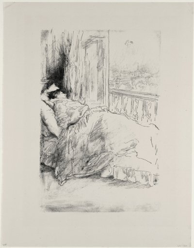 Ved balkonen, 1896 af James Abbott McNeill Whistler