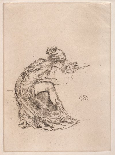 Cameo, nr. 1 mor og barn, ca. 1890-1893. af James Abbott McNeill Whistler