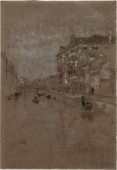 Kanal i Venedig (tobakslager) af James Abbott McNeill Whistler