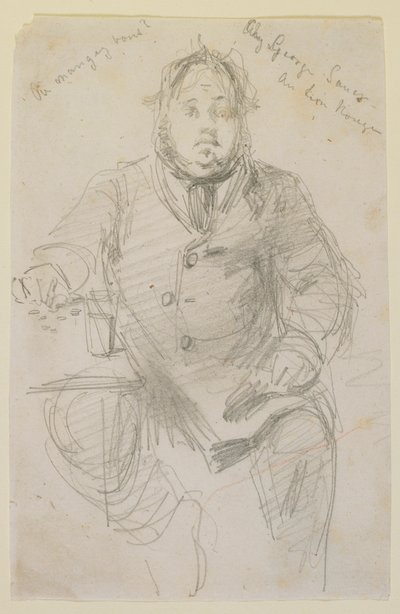 Chez George Sauer a Lion Rouge, 1858. af James Abbott McNeill Whistler