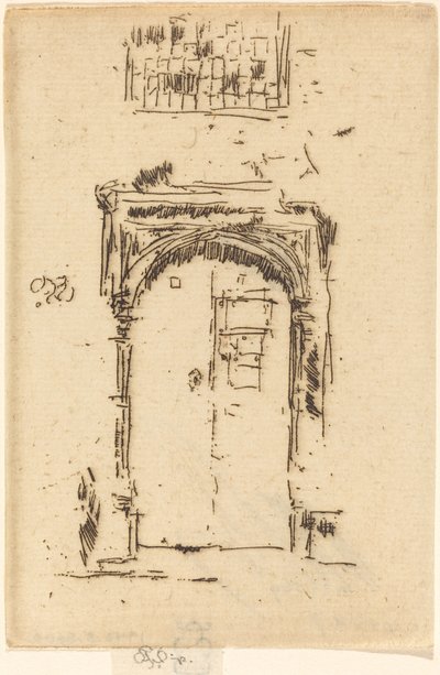 Kirkedøråbning, Edgemere. af James Abbott McNeill Whistler